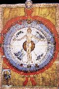 Hildegard of Bingen Her Cosmiarcha,Coreadora and Parent of the Humanity and of humankind oil painting on canvas
